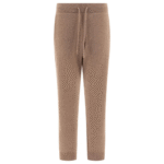 "Auralee" pantalon jogging femme marron en cachemire
