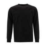 "Beams Plus" t-shirt homme noir manches longues en coton
