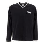 "Maison Kitsuné" t-shirt homme noir Flash Fox manches longues raglan en coton