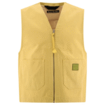 "Acne Studios" veste sans manches homme jaune en toile de coton