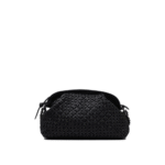 "Reptile's House" sac bandoulière noir en cuir de veau pour femme