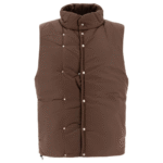 "Nonnative" veste sans manches homme marron en polyester matelassé coupe regular