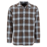 "Beams Plus" chemise homme marron en coton coupe regular