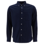 "Beams Plus" chemise homme bleue en coton coupe regular