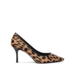 "Tory Burch" chaussures à talons femme marron imprimé léopard en cuir de veau