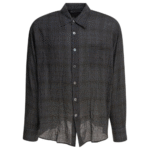 "Our Legacy" chemise homme noire coton polyester coupe oversize