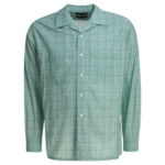 "Beams Plus" chemise homme verte rayonne coton manches longues
