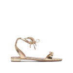 "Aquazzura" sandales femme dorées en cuir
