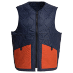 "Manifattura Ceccarelli" veste sans manches homme bleue nylon coupe regular