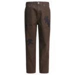 "Thisisneverthat®" pantalon homme marron coton coupe relaxed