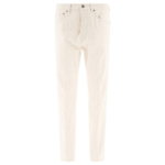 "Lardini" pantalon Jimmy blanc en coton coupe regular pour homme