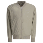 "NN.07" blouson bomber homme gris en polyamide recyclé coupe regular