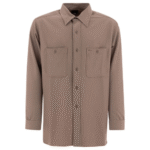 "Needles" chemise homme marron polyester coupe regular