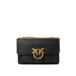 "Pinko" Sac bandoulière femme noir en cuir
