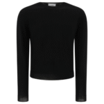"Lardini" pull noir laine cachemire coupe regular homme