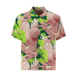 "Sun Surf" chemise multicolore en rayonne coupe décontractée à manches courtes pour homme