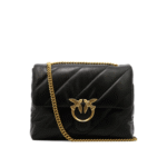 "Pinko" sac porté épaule noir cuir femme