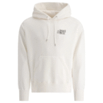"Sacai" sweat à capuche blanc en coton coupe regular pour homme