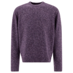 "Stockholm Surfboard Club" pull mélangé homme violet en laine coupe regular