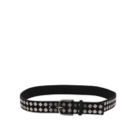 "Bode" ceinture homme noire en daim