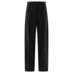 "Max Mara Sportmax" Pantalon oversize femme noir en laine coupe ample
