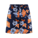 "Maison Kitsuné" short homme bleu en coton coupe regular