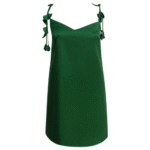 "Self-Portrait" robe femme verte en polyester