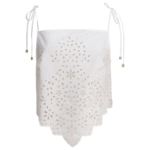 "Self-Portrait" top femme blanc en coton