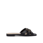 "Pinko" sandales femme noires cuir