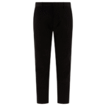 "NN.07" pantalon Theo homme noir en coton coupe slim taille mi-haute
