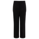 "Gr10K" pantalon Landscape homme noir laine vierge coupe large taille mi-haute