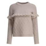 "Rakkì" pull femme beige en laine