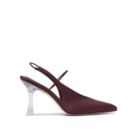 "Studio Amelia" escarpins femme bordeaux en tissu
