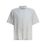 "Kaptain Sunshine" chemise bleu clair sans manches en coton pour homme