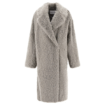 "Stand Studio" manteau Nicole femme gris en modacrylique acrylique et laine