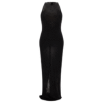 "Saint Laurent" robe femme noire en viscose