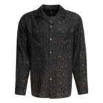 "Needles" chemise One-Up noire en polyester et coton coupe décontractée à manches longues pour homme