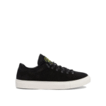"Stone Island" Baskets basses homme noires en suède et semelle gomme