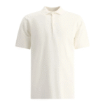 "Beams Plus" polo homme blanc 12G en coton