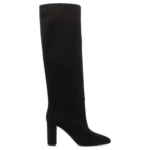 "Via Roma 15" bottes hautes femme noires en daim