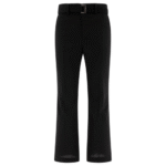 "Sacai" pantalon ceinturé homme noir en polyester et laine coupe regular