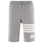 "Thom Browne" short homme gris en coton coupe regular