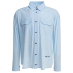 "Gr10K" chemise bleu clair en polyamide et élasthanne coupe regular à manches longues pour homme