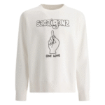 "Sacai" sweat-shirt Gonz Sacaigonz homme blanc en coton coupe relaxed