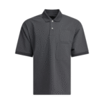 "Daiwa Pier 39" polo homme gris en polyester avec deux poches coupe oversize