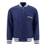 "Valentino" bomber homme bleu polyamide coupe regular