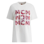 "MCM" t-shirt femme blanc coton