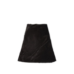 "Rick Owens" Jupe femme noire en nylon coupe regular