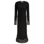 "Max Mara Sportmax" robe noire en polyamide et polyester pour femme