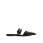 "Alexander McQueen" sandales noires en cuir pour femme